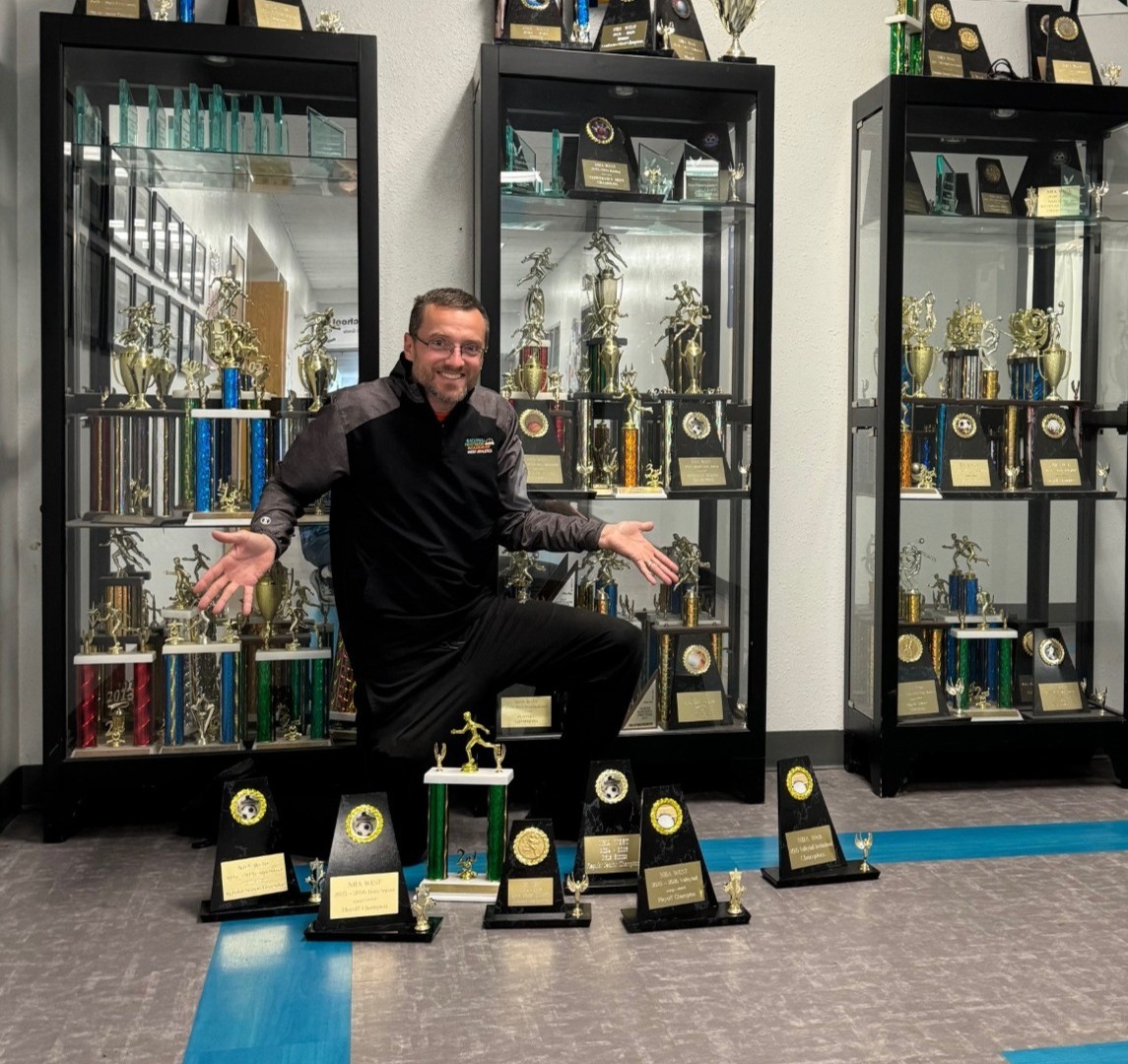 ExcelCharter's tweet image. 30 years in, and we&apos;ve got a good problem- our trophy case can&apos;t hold all our victories! 🏆 Huge shoutout to our athletes, coaches, and to the heart of our program, our athletic director Matt &quot;Mr. S&quot; Sicilia, who&apos;s been leading the way for 21 of those 30 years!