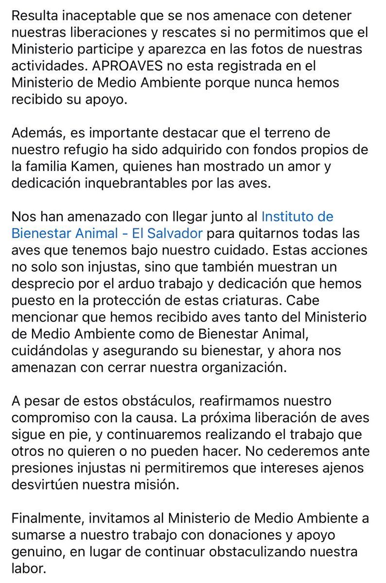 Torog0z's tweet photo. Hace un poco más de un año, #APROAVES ya había denunciado públicamente que el Gobierno los estaba amenazando y quería apropiarse de su trabajo

Ahora #LaFiscalíaDeBukele los presenta como criminales

Así se castiga en El Salvador a quienes rescatan fauna SIN SOMETERSE AL PODER POLÍTICO.

“#ModeloBukele” 
“El Salvador en la era de Nayib Bukele”