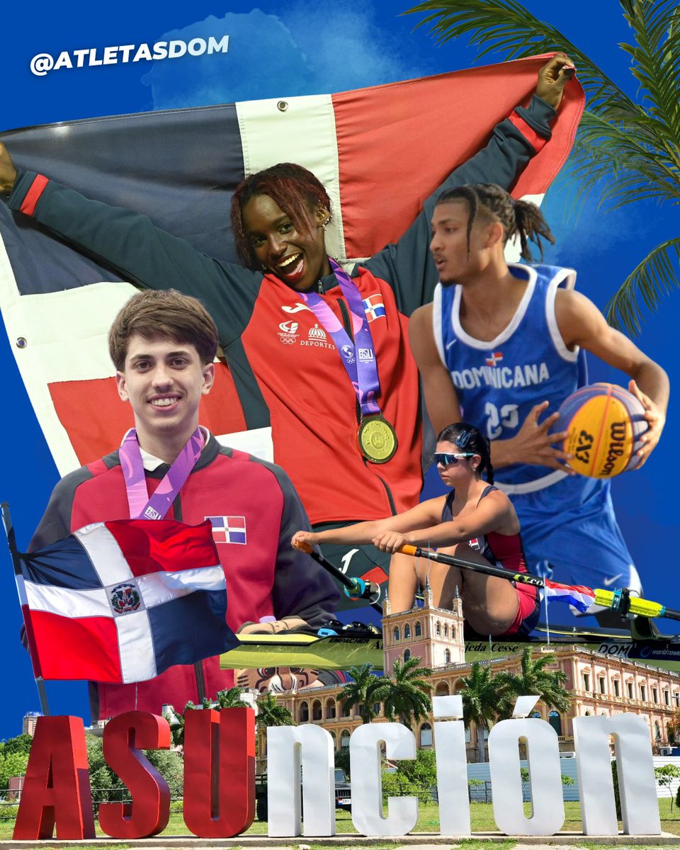 atletasdom's tweet image. Pya&apos;e rojohecha, Paraguay!🤩👋🏀⚽️🎾🏐🏓🥊🥋

El #PlatanoPower volverá a Asunción, Paraguay🇵🇾 tras ser elegida la futura sede de los Juegos Panamericanos del 2031.

El @TeamDomDR estará preparándose para brillar con #OrgulloDominicano pa&apos; éstos juegos.