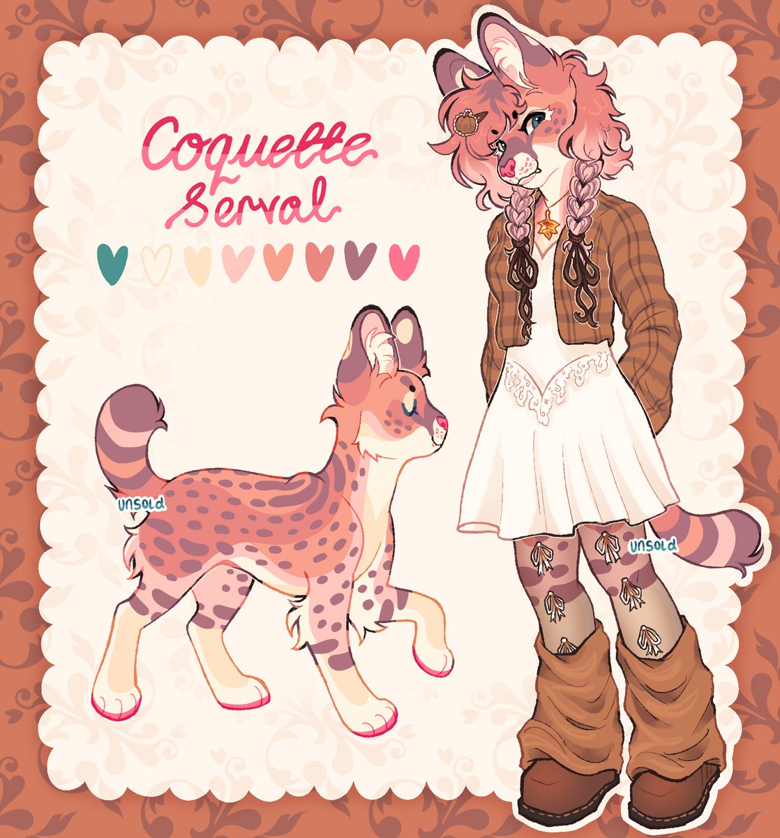 coquette serval adopt! 🎀
sb - 100,  ab - 230