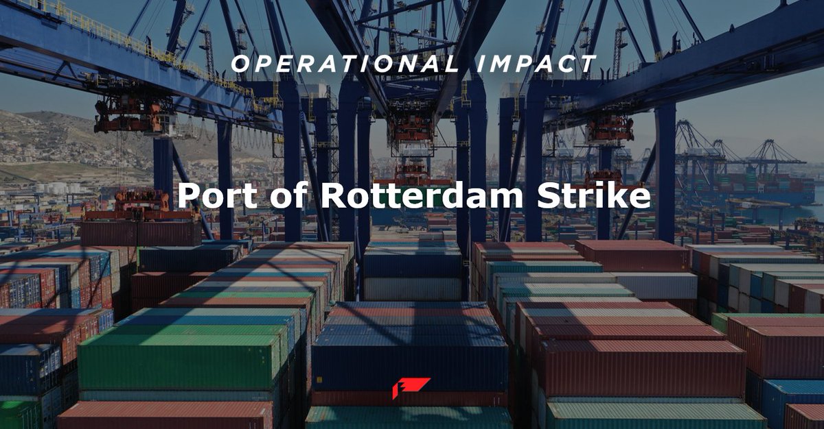 Container movement at the Port of Rotterdam has come to a standstill due to an indefinite strike, which is disrupting major terminals and causing delays to vessels across Europe.

Stay informed and contact your local Expeditors repres...
hubs.la/Q03Nb95w0