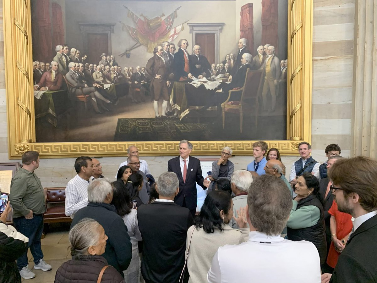 RepFrenchHill's tweet image. The Democrat shutdown means public tours of the U.S. Capitol are canceled. Families plan months in advance to visit our nation’s Capitol, and this is just one more way Senate Democrats are hurting Arkansans. Fortunately, I was able to give a tour while I was in D.C. for a few…