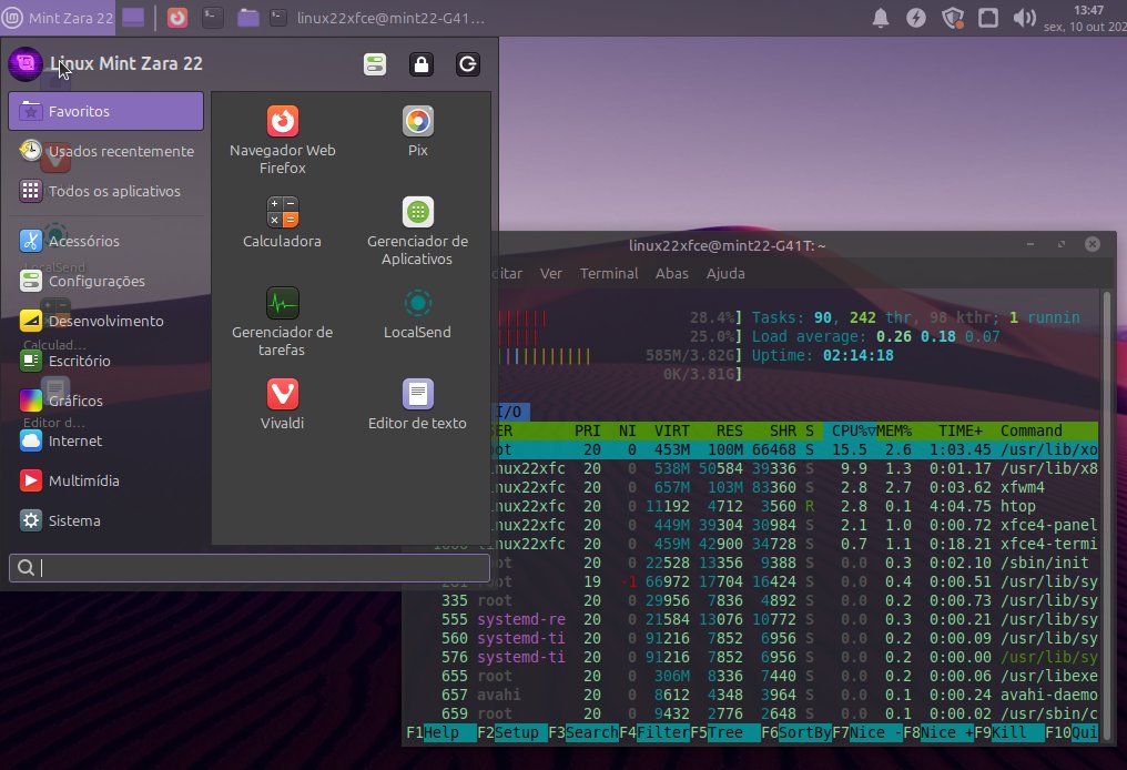 DinhoBRChannel's tweet image. Linux Mint 22 Zara XFCE no PC &amp;gt; Intel DualCore E6500 2x @ 2,93Ghz+ 4GB DDR2 + HD de 250GB + NV GT 430 + driver nouveau + @vivaldibrowser  .. Tá liso!!!
#linux #linuxmint #kernel #xfce #ByeWin10 #light #smooth 
reddit.com/r/linuxmint/co…