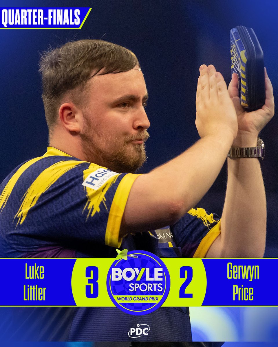 Where do we start with that? 😂

Luke Littler produces a magical 152 checkout to edge out Gerwyn Price in one of the most remarkable games ever seen at the World Grand Prix!