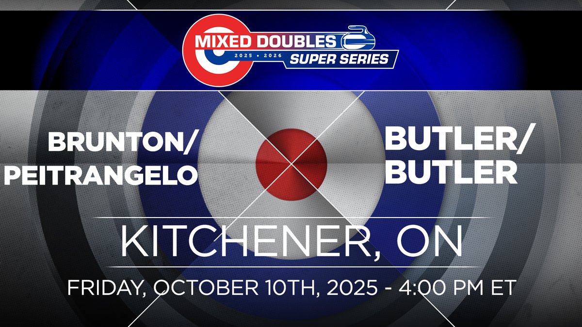 Brunton/Pietrangelo playing Butler/Butler in Draw 2 at the Mixed Doubles Super Series - Kitchener-Waterloo! #curling 

WATCH NOW:
youtube.com/live/Vevw6-pbn…