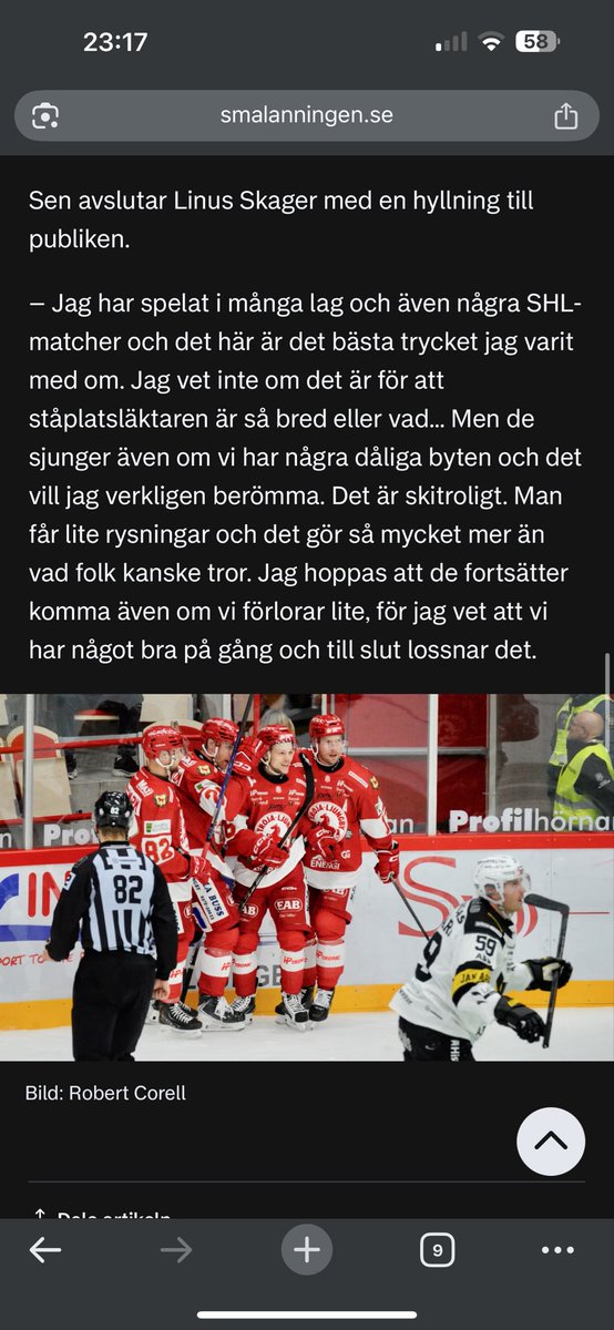 kullenberg10's tweet image. Linus Skager, vår jävla gubbe!