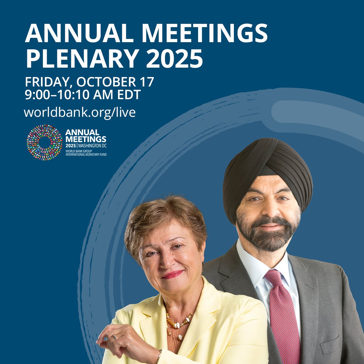Infrastructure Finance (@wbg_ppp) on Twitter photo Join the conversation Oct 17 at the #WBGMeetings plenary in Washington, D.C., featuring Ajay, Annual Meetings Chairman Olavo Avelino Garcia Correia, & @IMF_News Managing Director <a href="/KGeorgieva/">Kristalina Georgieva</a>. wrld.bg/YKIi50Xa4T8 Join the conversation Oct 17 at the #WBGMeetings plenary in Washington, D.C., featuring Ajay, Annual Meetings Chairman Olavo Avelino Garcia Correia, & @IMF_News Managing Director <a href="/KGeorgieva/">Kristalina Georgieva</a>. wrld.bg/YKIi50Xa4T8