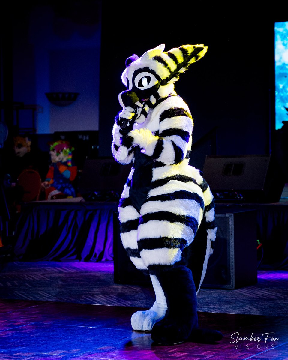 Dance comps are always a blast, but huge shoutout to the MCs who bring the energy and make the whole experience unforgettable! 🎤✨

Feat: <a href="/thatfurryloser/">Xero ✨️Exhausted✨️</a> 
.
.
.
#TTFC2025 #FurryConvention #FursuitDance #slumberfoxvisions