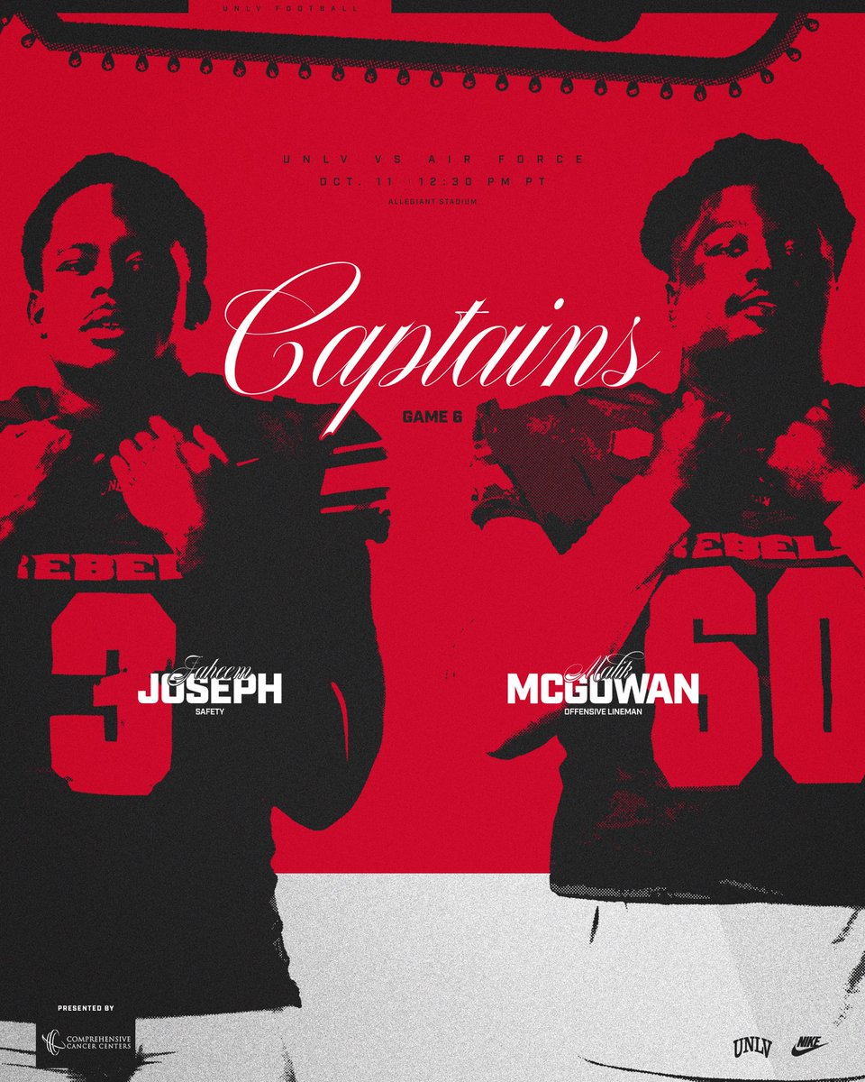 unlvfootball's tweet image. Our game 6️⃣ captains.

@LockemupJah_7 | @McGowanMalik_