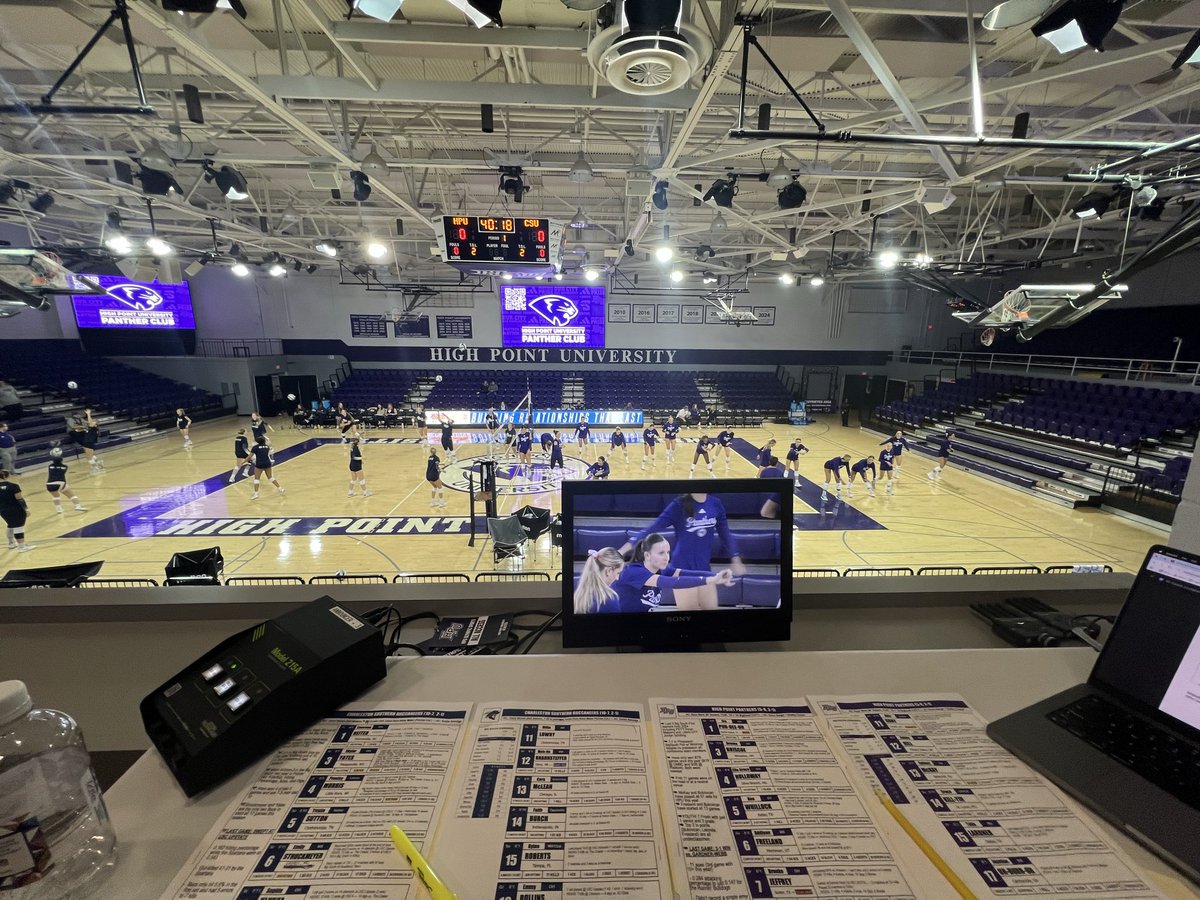 It’s a big time clash featuring a pair of Big South foes here at the Millis Center!

Join me on ESPN+ at 6:00 for what should be a fun match between <a href="/HPUVB/">HPU Volleyball</a> and <a href="/csubucs_vb/">Charleston Southern Volleyball</a> 🐆🏴‍☠️