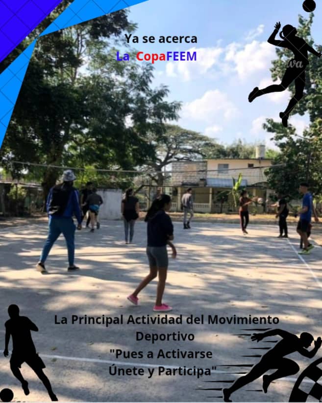 ¡Ya comienza, ya casi está aquí! 🚀 La #FEEMEspiritunana lanza la convocatoria oficial de la #CopaFEEM, el mayor evento deportivo que vive nuestra organización.Estén listos amantes del deporte ⚽️.  #FEEMdeCuba