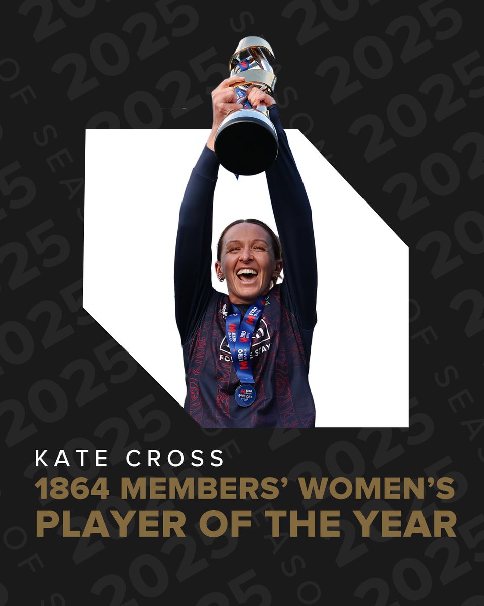 The fourth award of the night for our Lancashire Women's team and it's the 1864 Members' Women's Player of the Year... 🥁

And the winner is... Kate Cross 🏆

Another fantastic year for Kate in Lancashire colours, leading the bowling attack in both victorious campaigns to claim