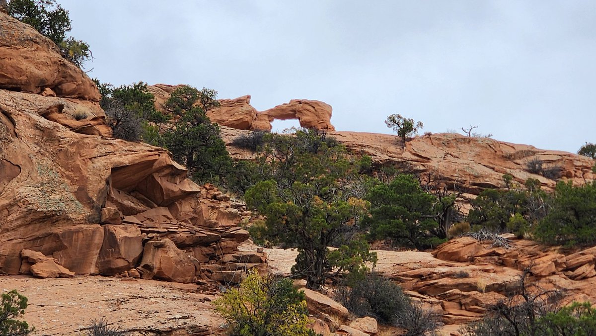 Rock2rock0674's tweet image. I spy an arch.  Its a bit off the beaten path well worth the trail. #moab #behindtherocks #jeep