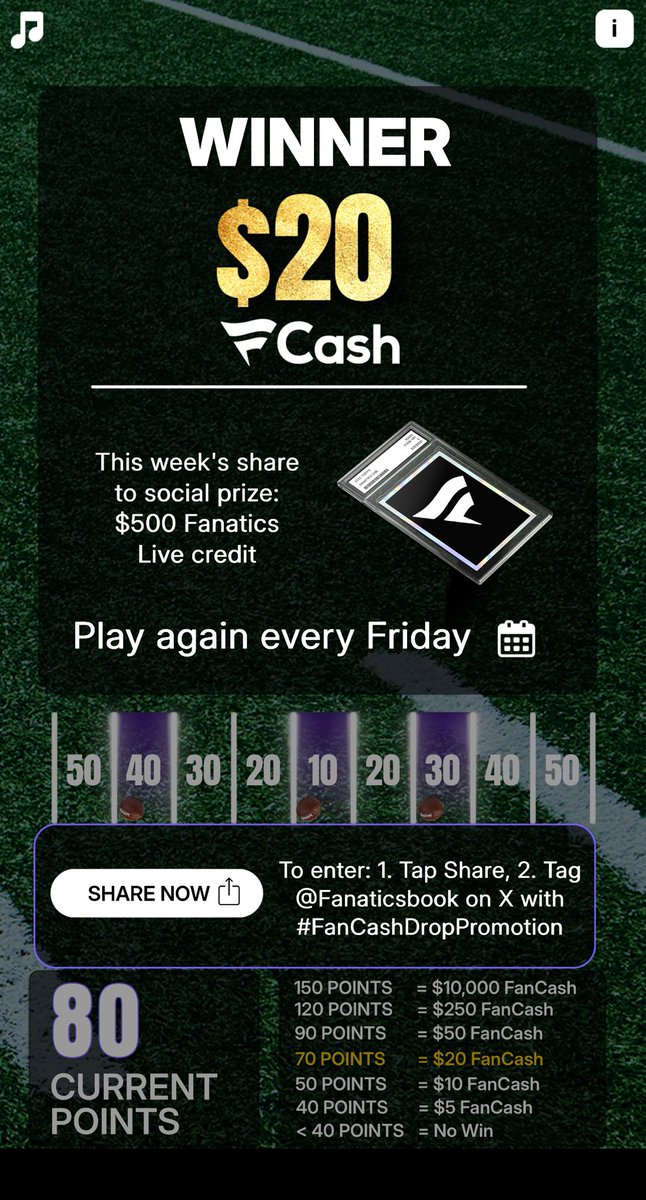 ivegot2stangs's tweet image. Play the #FanCashDropPromotion today

Thanks ⁦@FanaticsBook⁩
 fanatics.onelink.me/5kut/p6fykbjo