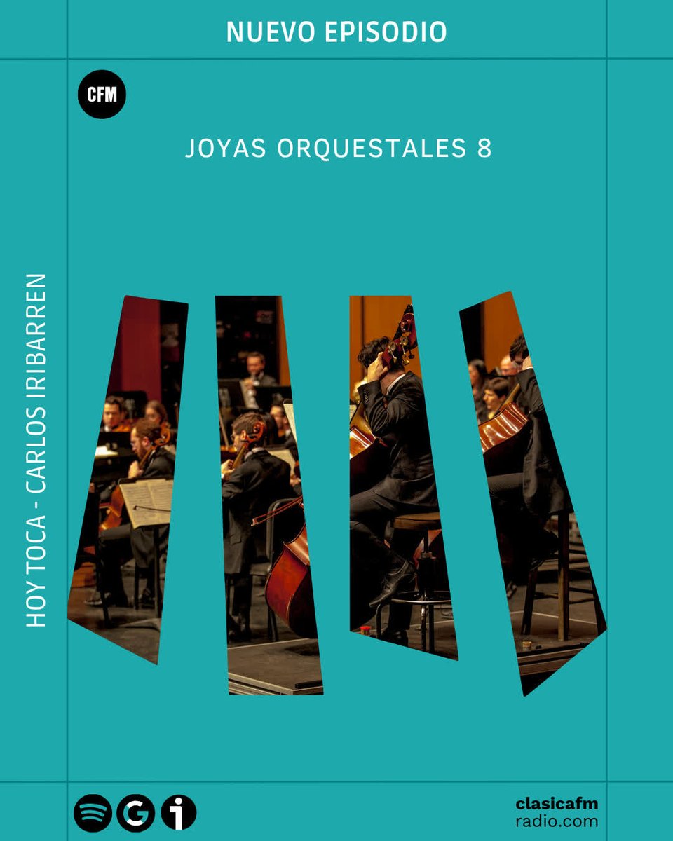 ▶️ Nuevo PODCAST | Arranca la nueva temporada de Hoy Toca, y lo hacemos con un programa que es puro sello Clásica FM: grandes obras orquestales interpretadas por orquestas de prestigio.

🎙️Con <a href="/iribarrencarlo/">Carlos Iribarren</a> y <a href="/pianomora/">🎹MarioMora🎙️</a>

🎧 Llévatelo aquí: clasicafmradio.es/podcasts/hoy-t…