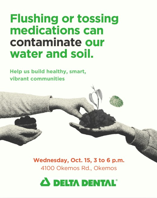 Help us build healthy, smart, vibrant communities by safely disposing of your unused medications at our annual prescription drug take-back event next Wed., Oct. 15, in partnership with the Ingham County Sheriff's Office. 💊