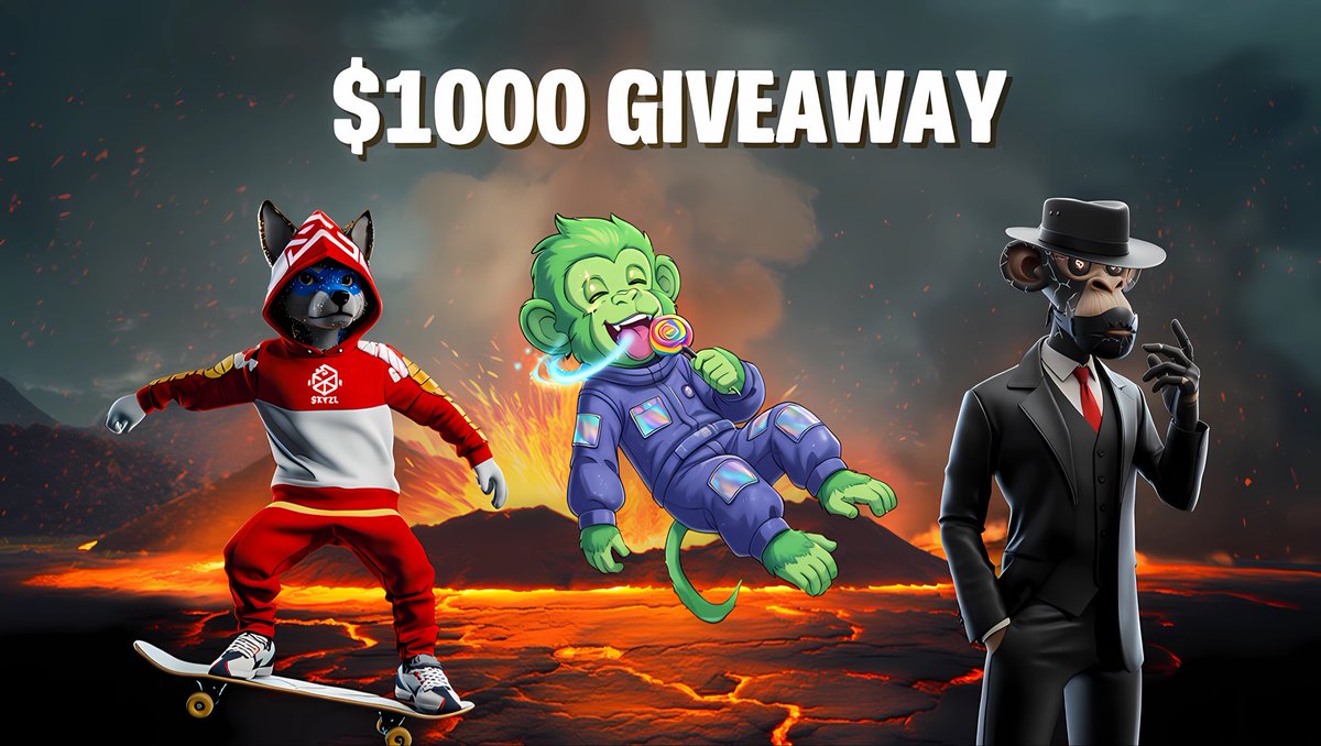 XYZLPRO's tweet image. 🎉 GIVEAWAY TIME 🎉
🔥 1000 $ (10 winners of 100$ each) 🔥

✅ Like &amp;amp; RT
✅ Follow:
@SatoshiDogfun @MonkeyVerses @SaborVerse @XYZLPRO 
✅ Tag 2 friends

📩 Winners will be asked for their wallet.

🍀 Good luck to all! 🚀
Post #3
#Giveaway #Crypto #Airdrop #NFTCommunity #Web3 #POL