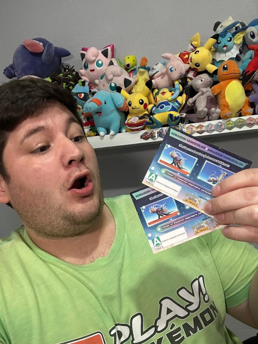 🏆 Sorteo SHINY KORAIDON o SHINY MIRAIDON 🐉

Para participar: 
✅Seguirme
✅Dar RT
✅Comentar GIF/Imagen de tu Pokemon Favorito SHINY
✅Habra 2 Ganadores (1 código p/persona)

Los ganadores se darán a conocer el Dia Lunes 13