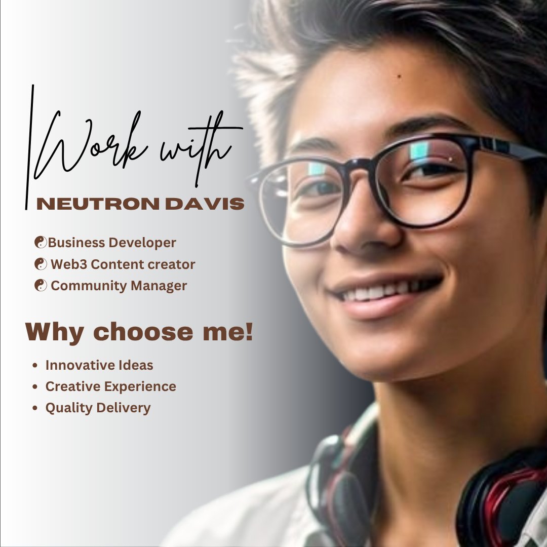 When I first got into Web3, I was just curious trying to make sense of crypto, wallets, and everything in between.

Now, I create to make that journey easier for others.

Hey  I’m Neutron, a Web3 creator sharing stories, insights, and simplifying crypto for everyone.

Welcome