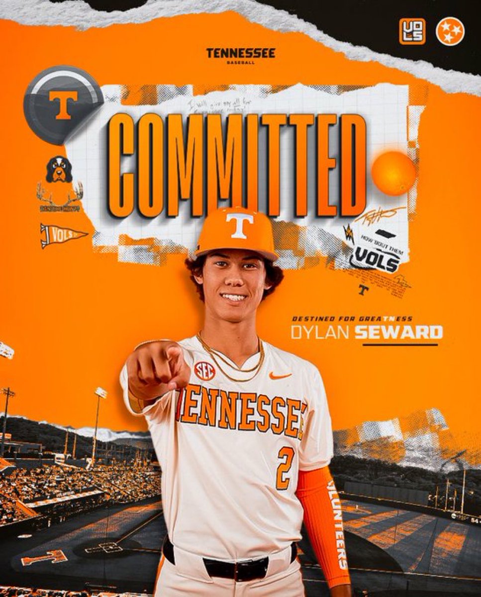 More_Issues's tweet image. BREAKING: 2027 SS Dylan Seward has committed to Tennessee.🍊

Tony Vitello lands the No. 2 player in the country.