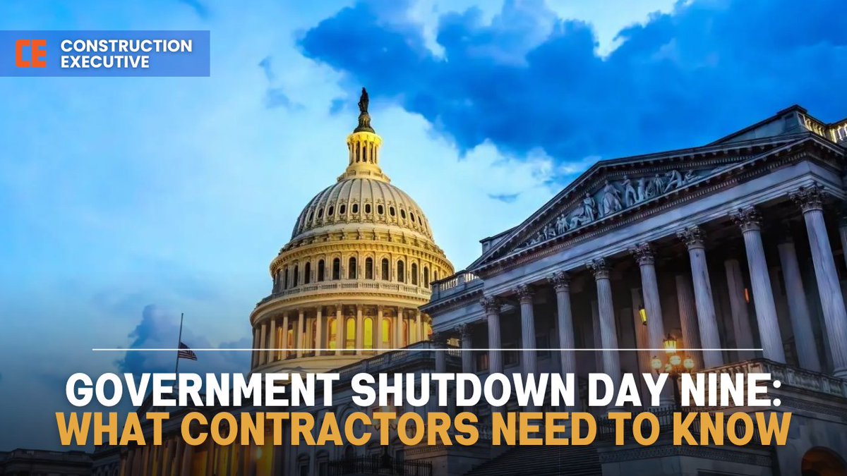 🚨 Government shutdown, day nine: Get information on what contractors need to know with  <a href="/ABCNational/">ABC National</a>'s guidance for members in Newsline, links to contingency plans and resources for #contractors in our article here: f.mtr.cool/xbkbgvxxrf
