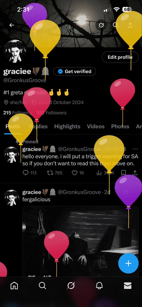 it is NAWT my birthday.... BUT it's my one year no sh so ty twitter :3