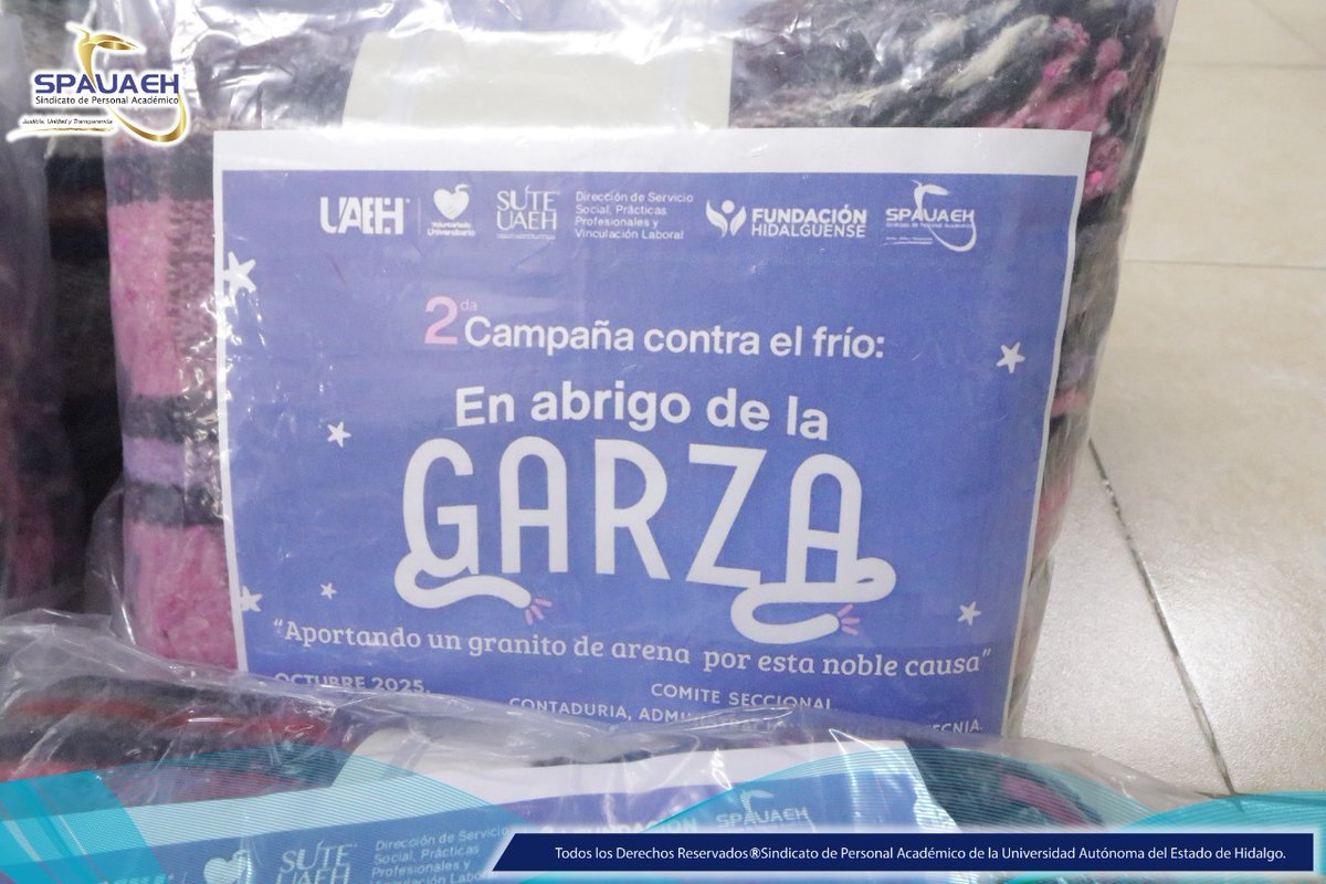 Contaduría, Administración y Mercadotecnia llegaron al SPAUAEH para sumarse a la campaña "En Abrigo de la Garza". ¡Gracias!