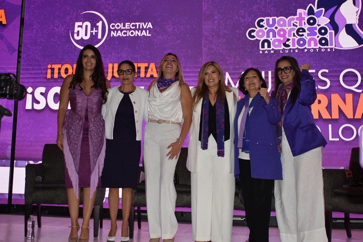Asistí al Cuarto Congreso Nacional de la Colectiva Nacional <a href="/50mas1Mx/">50+1</a>, en San Luis Potosí.

Tuve la fortuna de participar como moderadora del primer panel: “Mujeres que gobiernan desde lo local”,  junto a <a href="/amaliagarciamx/">Amalia García Medina</a>, Senadora de la República; <a href="/PatyCardenasD/">Paty Cárdenas</a>, Presidenta del