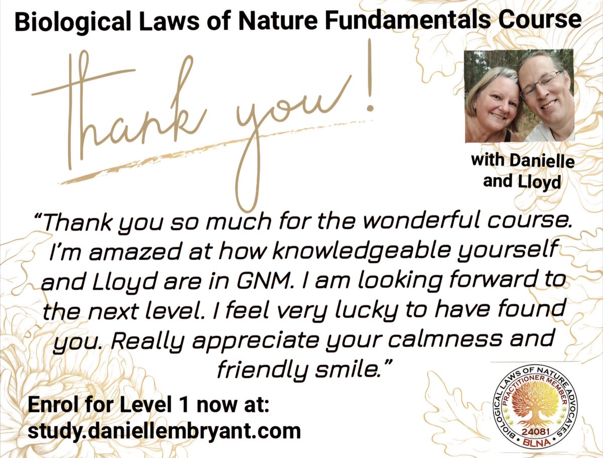 Some lovely feedback received after the first series of Level One!

The second series of Level One Live Sessions start 6th Nov!

🧑‍💻for more information on the course: daniellembryant.com/regular-meetin…

👩‍🏫 for more info on the Book Study Club membership: daniellembryant.com/regular-meetin…

💛🧡❤️