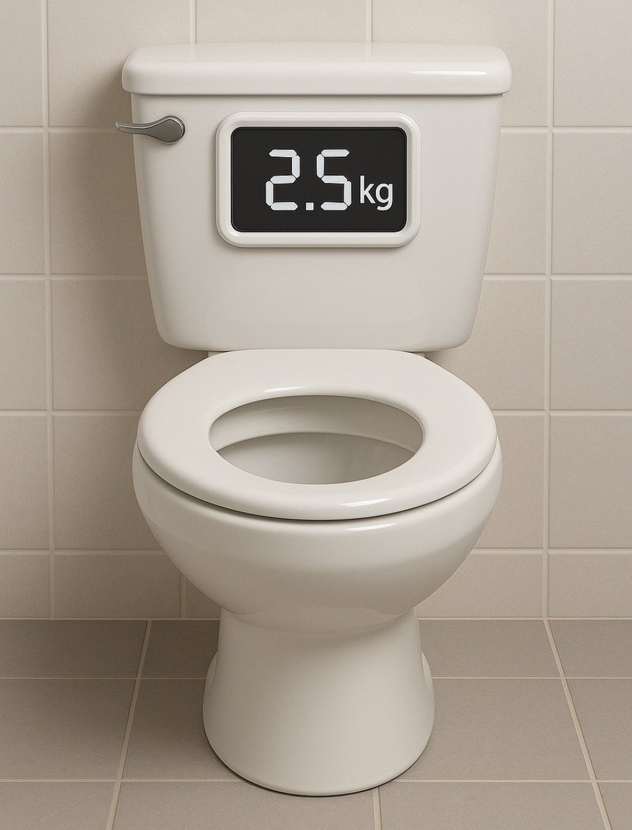 Kaç kilo sıçtığını gösteren bir klozet tasarlıyorum. App üzerinden arkadaşlarınızla takipleşip haftalık kapışabileceksiniz