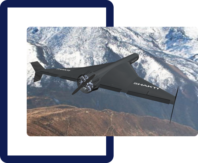 TechSageNews's tweet image. SHAKTI is a long-endurance strike UAV that can carry 25kg warhead for 1000km from Anadrone Systems