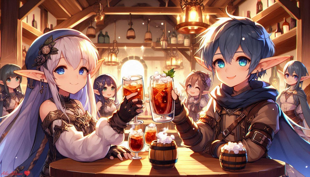 QT Elf Izakaya.🍻
Thank you for the tag, <a href="/Alphartists/">𝐻̴𝑒̴𝑟̴𝑚̴𝑖̴𝑎̴</a> 💚❤️