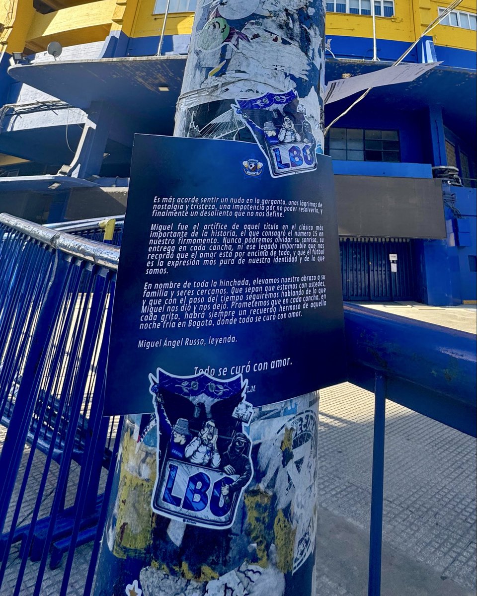 LBOriente's tweet photo. Prometimos 𝒔𝒊𝒆𝒎𝒑𝒓𝒆 estar 💙

𝑷𝒓𝒐𝒇𝒆 𝑹𝒖𝒔𝒔𝒐, gracias y hasta siempre. 

Todo se cura, se curó y se curará con 𝑨𝑴𝑶𝑹.

@losmillonarios 

#MillonariosEsSuHinchada
#LBOriente https://t.co/eV6hC1f8J7
