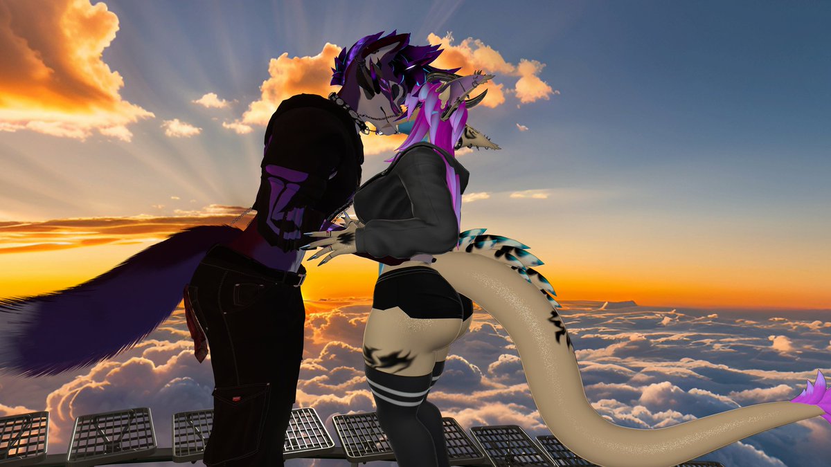 ❤️Calm nights like these are perfect.. photo credit to my amazing baby @MyranMystFur❤️#BeezlebubTheDragon  #CottonCreamTheDragon #beezlebub #beezlebubhelluvaboss #HelluvaBoss #HelluvabossOC #Furry #fursona #furryfandom #furrycommunity #furrypride #furrycouple #collab #collabs
