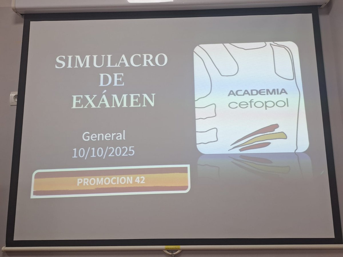 Simulacro opositores a Policía Nacional.
👉 El mejor equipo docente formado por Policías Nacionales en activo y con amplia experiencia.👮

Cefopol.com
☎️ 601 268 928

📍El Puerto de Santa María (Cádiz)