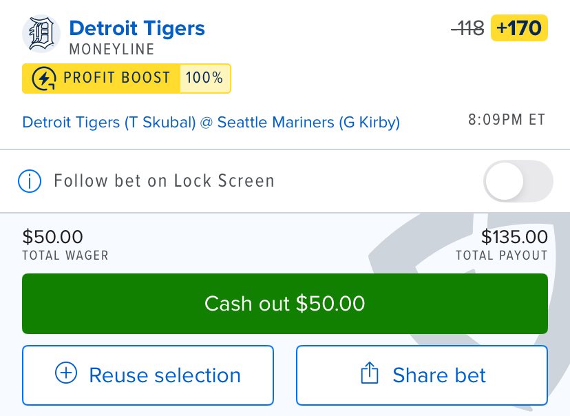 Skubal at +170?!? You’re outta your cotton-picking mind. Tigs in 5. #GrittyTigs