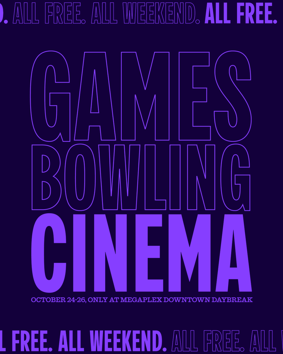 The wait is over. Megaplex at Downtown Daybreak is open, and we’re celebrating the only way we know how—with a Grand Opening Celebration unlike anything we’ve done before.

From October 24–26, you’re invited to explore Utah’s newest entertainment experience, where movies,