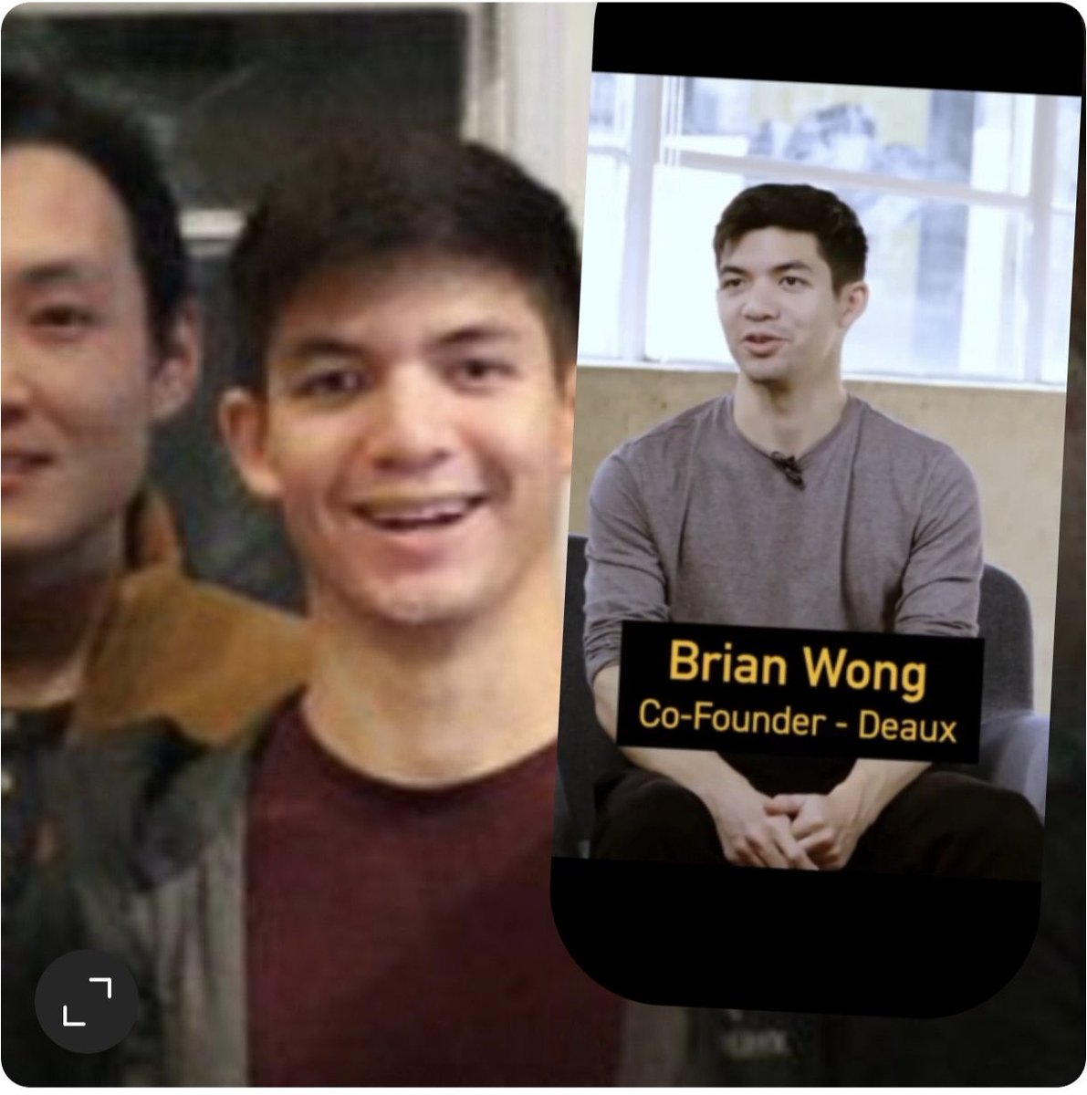照片中被认出的 Brian Wong