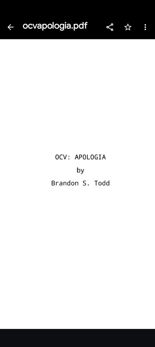 BSTX444's tweet image. OC5 Apologia 
#titlepage
#specscript 
@UniversalPics