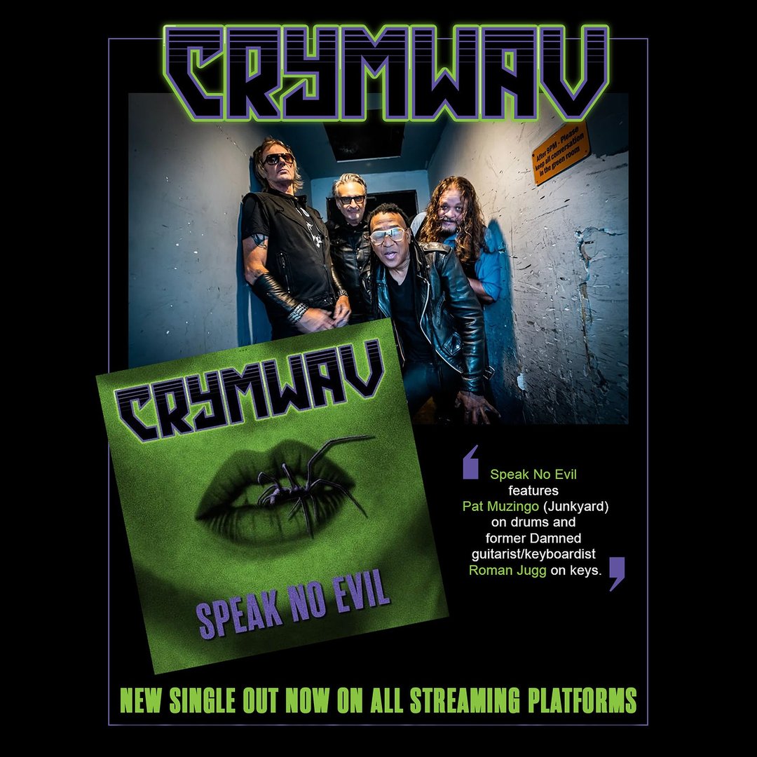 kick_doors's tweet image. &apos;Speak No Evil&apos; the kick ass new single from #Crymwav playlisted at The Autopsy Report Rock &amp;amp; Metal Radio Show for week commencing 13th Oct! Rock on and tune in! Syndicated show 👇🤘 @Rbantam