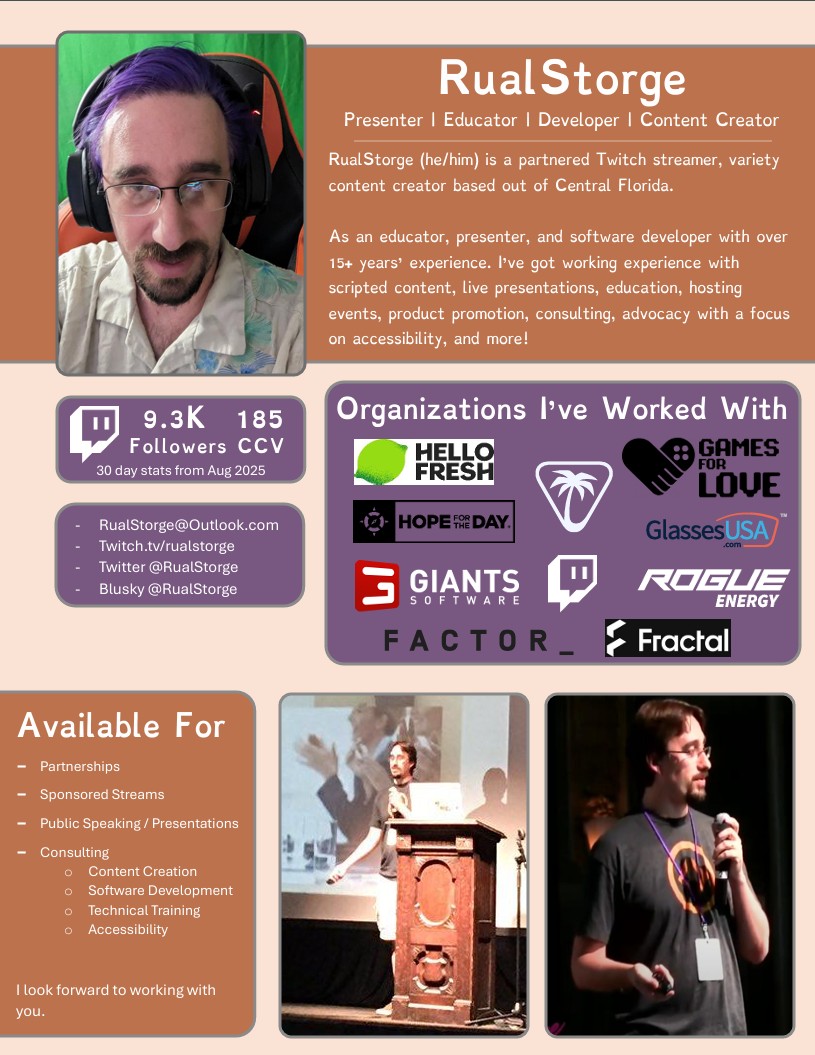 Hello Devs, Publishers, and other parties going to #TwitchCon looking to connect with creators! I'd love to connect while I'm there! Drop me a message here or my email in my profile. My Saturday is getting a smidge stacked, but I have plenty of availability on Friday and Sunday!