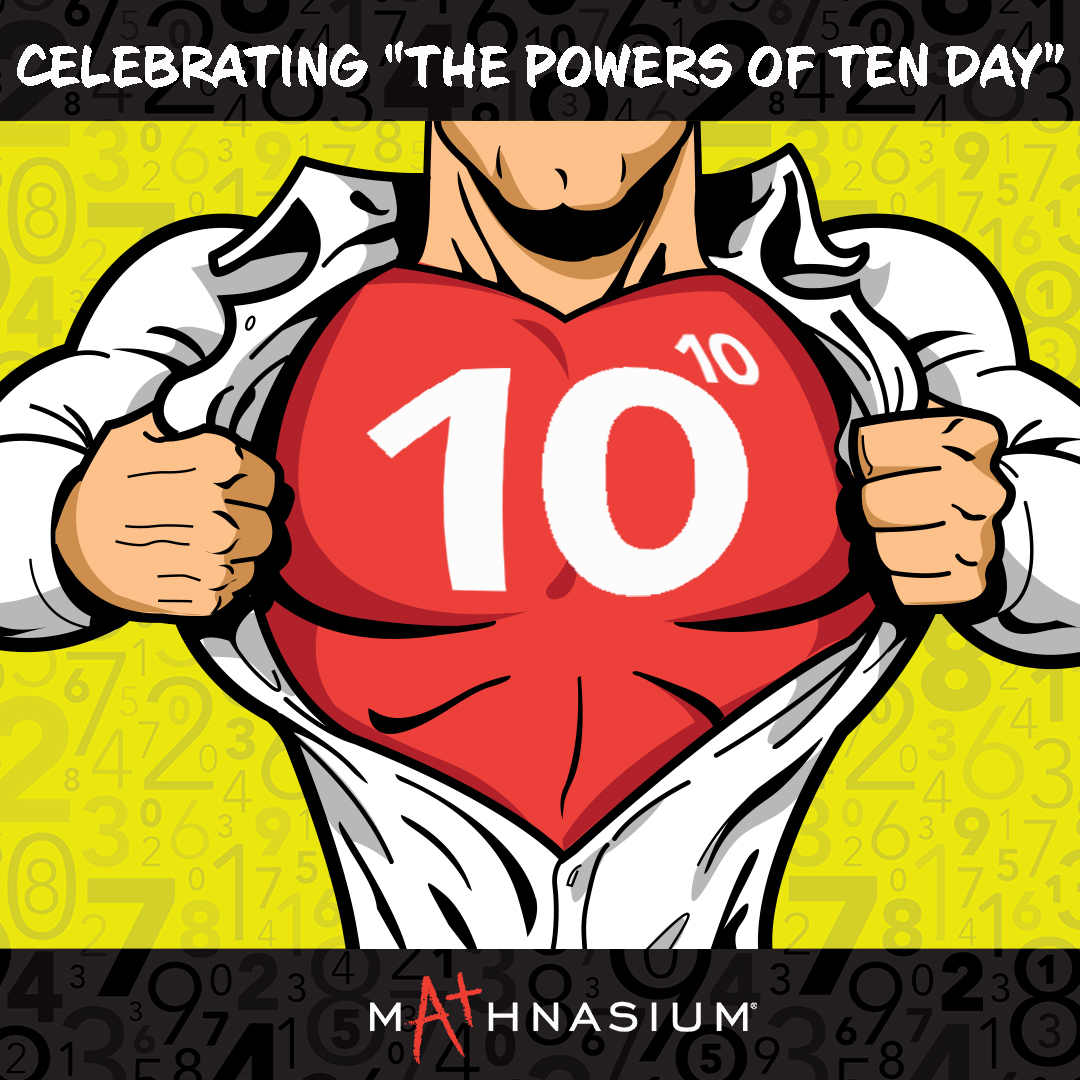 Happy #PowersOfTenDay!

At #Mathnasium, we see the magic of numbers every day!

✨ 10⁰ = 1 → One student’s math journey can change everything 
📈 10¹ = 10 → In just 10 sessions, students see measurable progress 
💡 10³ = 1,000 → Thousands of math concepts mastered every year