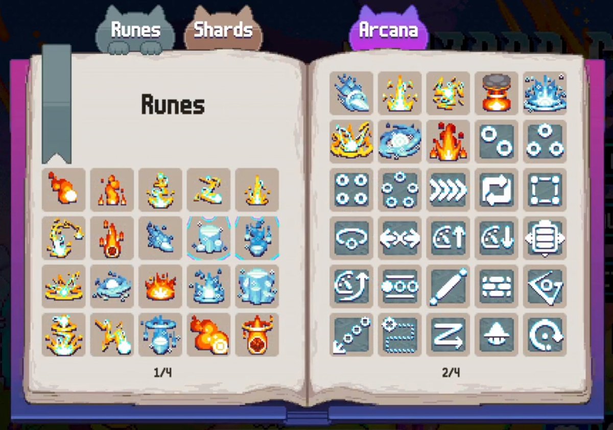 UNLOCKABLES‼️
Our most requested feature is finally available - You can now track all of your crafted spells, unlock crazier arcana, and build the ultimate collection in your spellbook.

#devlog #indiegame #SteamNextFest