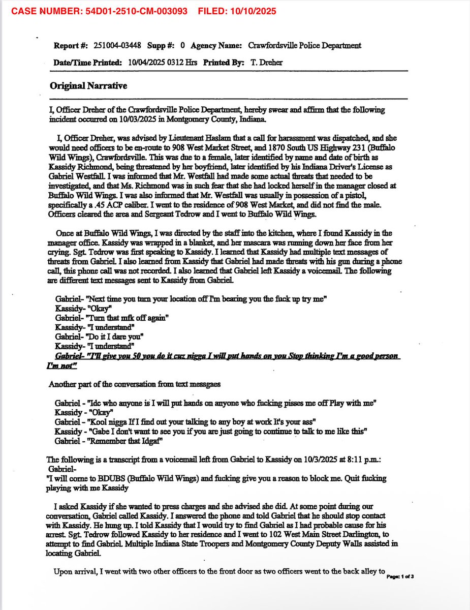 SleuthieGoosie's tweet image. For all my #Delphi #RichardAllen peeps - here’s charging docs for Patrick Westfall’s recent arrest