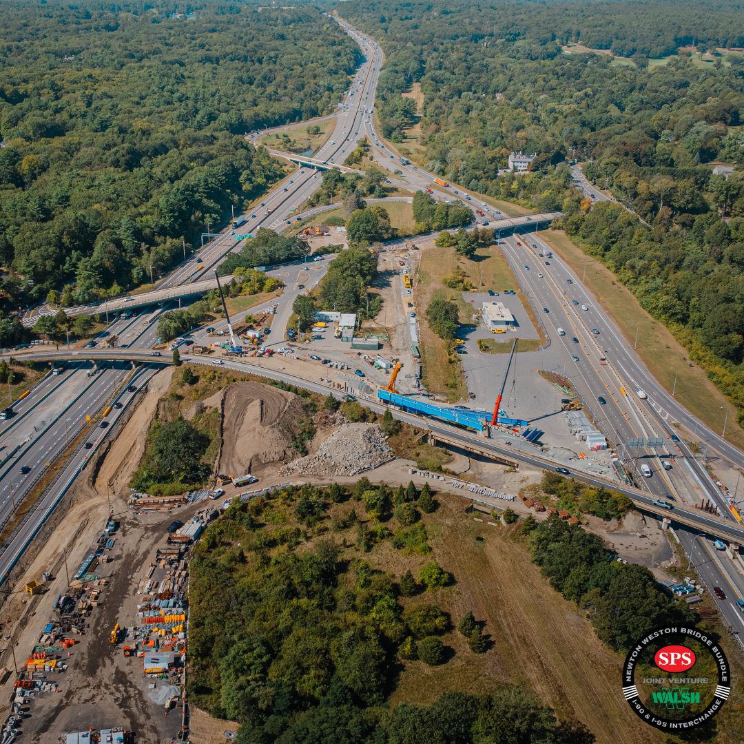 The SPS-Walsh JV team continues to make progress, including substructure construction of the new I-90 bridge, continued demolition of the old I-90 bridge, structural steel installation of Ramp G, pile driving and MSE walls for Ramp G bridges, and I-90 median barrier construction