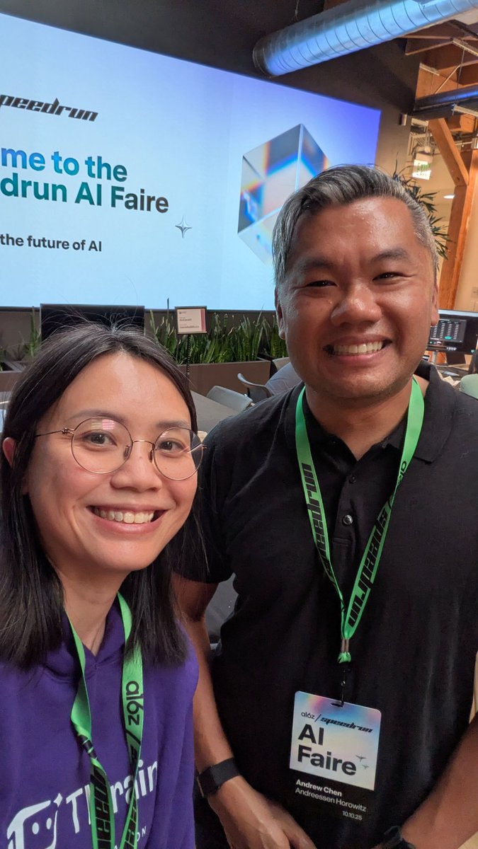tammuses's tweet photo. Met the @andrewchen at @a16z speedrun event! We are offering data annotation credit for a16z portfolio companies. Please DM! #sftechweek https://t.co/EfvokelBKw