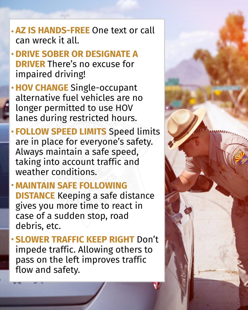 Arizona_DPS's tweet image. 🍁Fall is in the air,  and the AZDPS would like to share a few tips on what you can do to contribute to highway safety as more people take to the road.