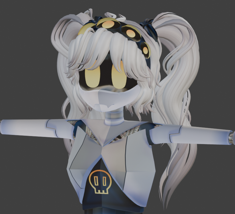 BlueIsChaotic's tweet photo. It's been a minute since I've posted last, I'm working away at these avis! Here's some progress; I've completed both N and J's hair, working on V's next!
#murderdrones #mdtwt #vrchatavatar https://t.co/MXDCTGScoB