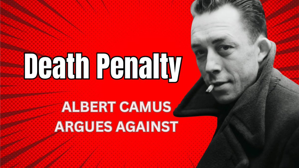 david_lapadat's tweet image. 3 Camus Brutal Arguments against the Death Penalty | The curious history of the Guillotine 
🔗 youtu.be/7IhftrEyUSQ