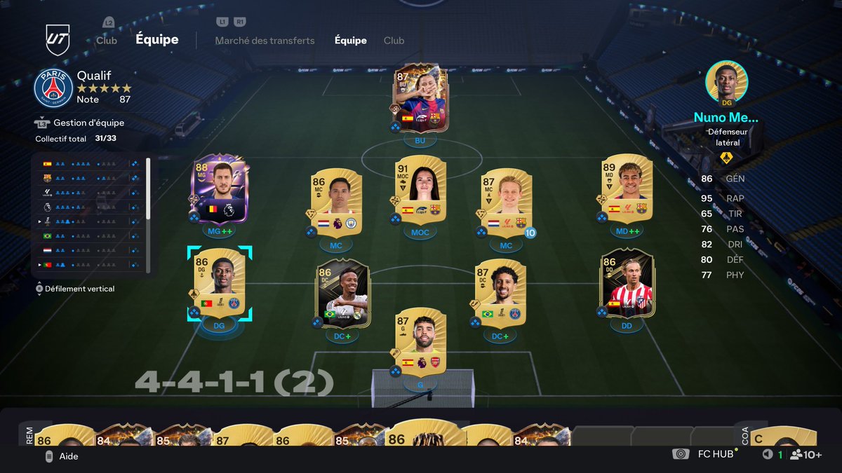 L’équipe pour la qualif de demain ⚔️⚔️